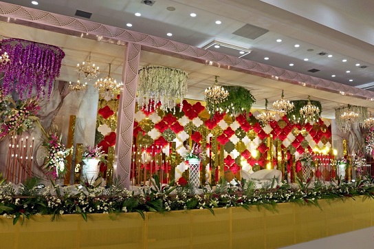 reception decor, RK Convention Centre Neelankarai